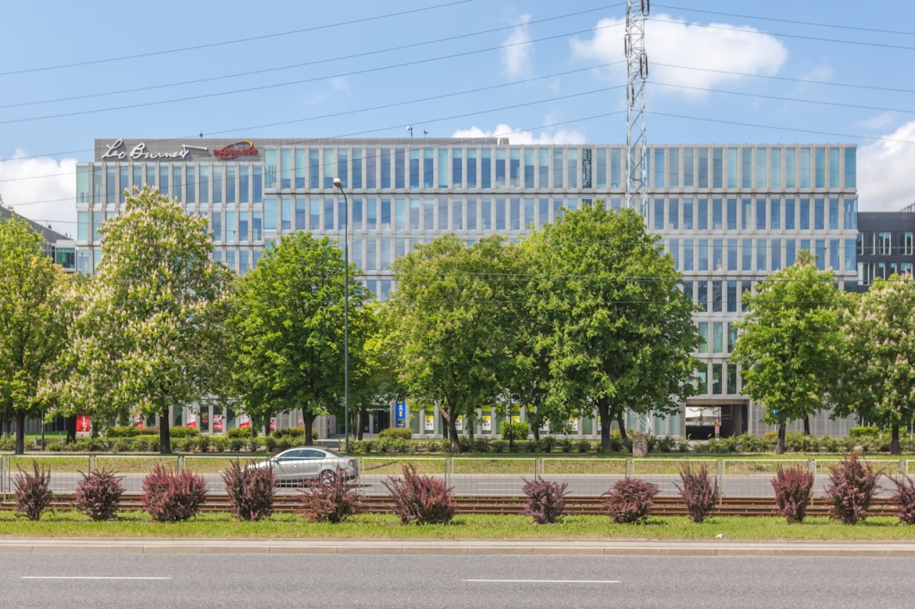 Facade of the office building