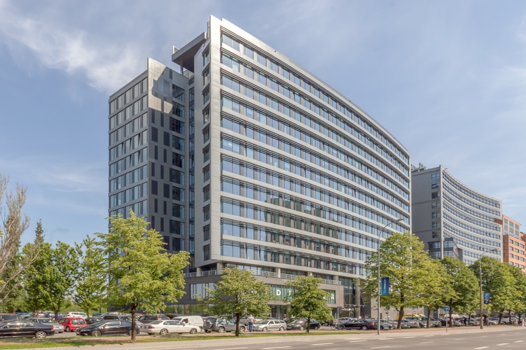 Facade of the office building