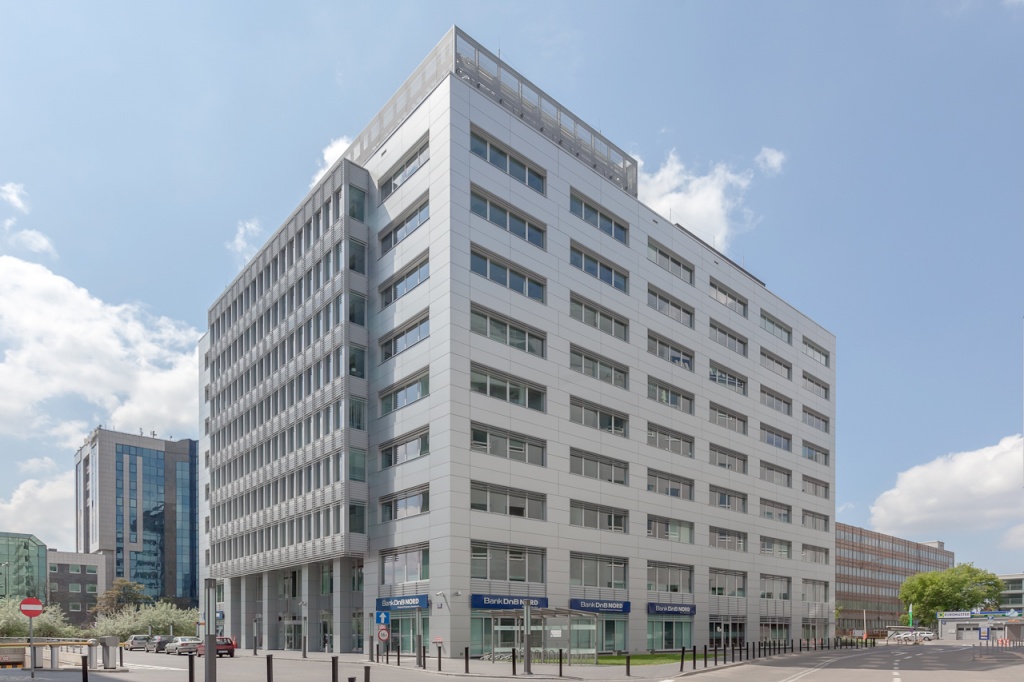 Elevation of the building designed for renting offices