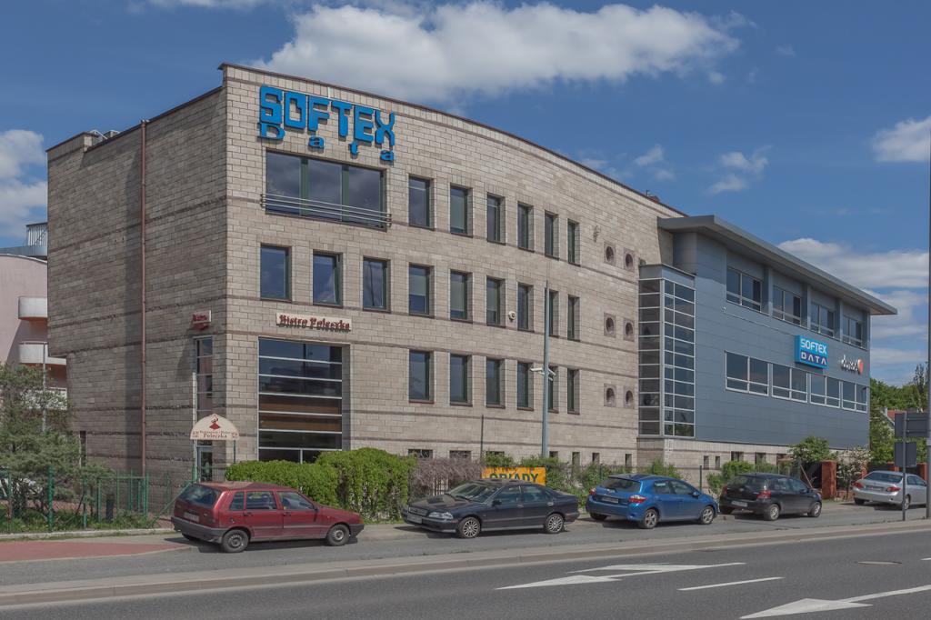  View of the elevation of the office building