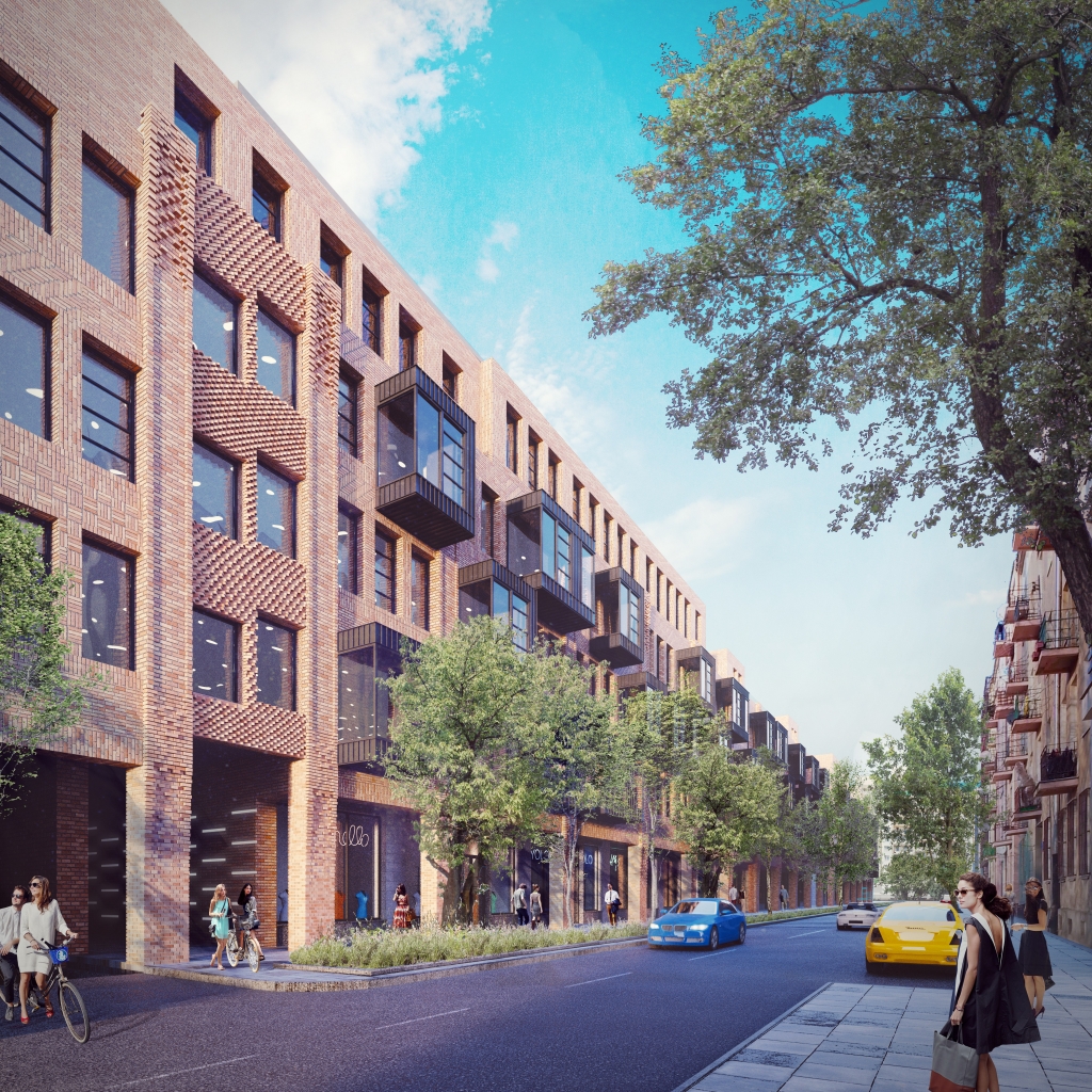 Building with office space to let