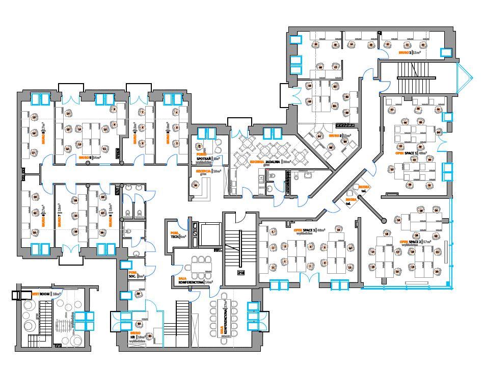 Plan of the 2nd floor