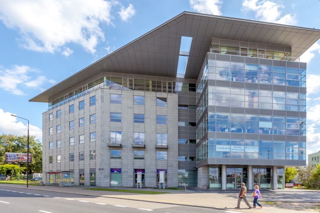 View of the front part of the office building