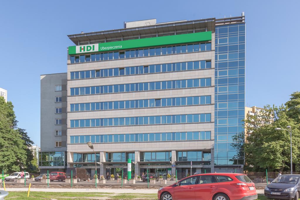Front view of the office building