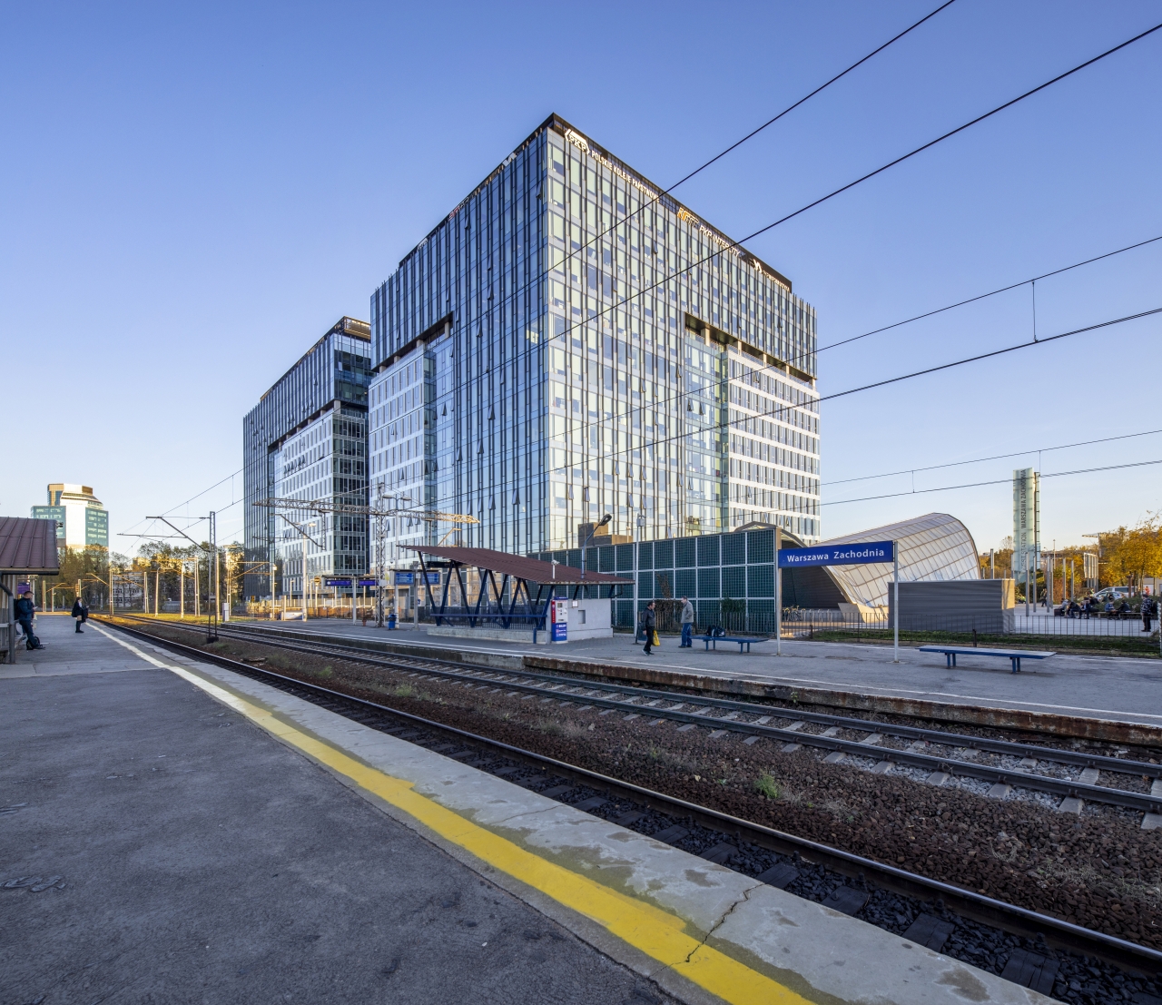 View of the buildings from Warsaw West Railway Station