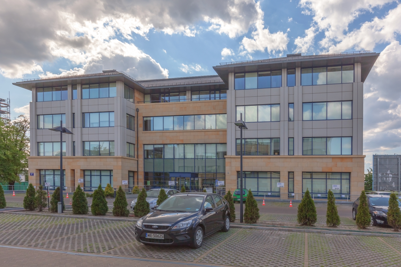 View of the front part of the office building