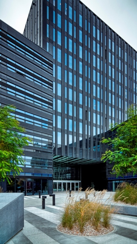 Main entrance to the office building