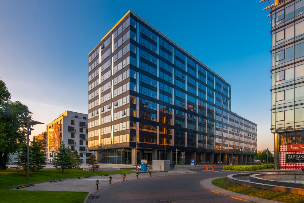 Facade of the office building