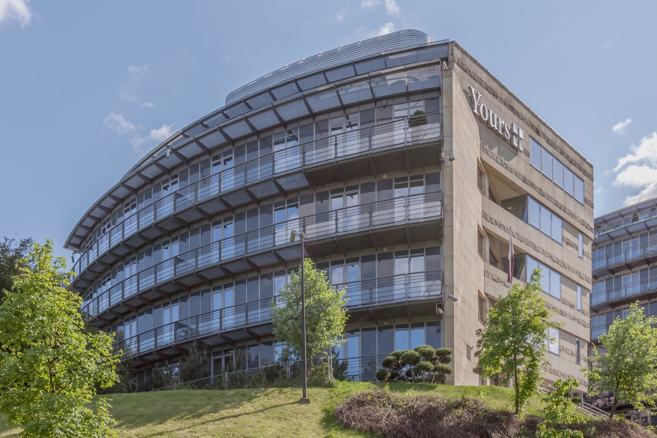 Facade of the office building