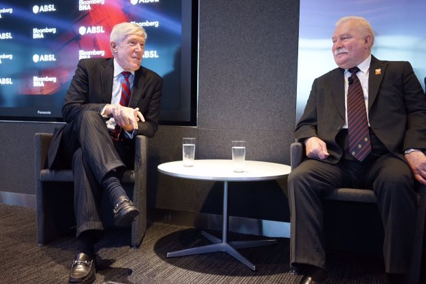 Wałęsa na konferencji ABSL